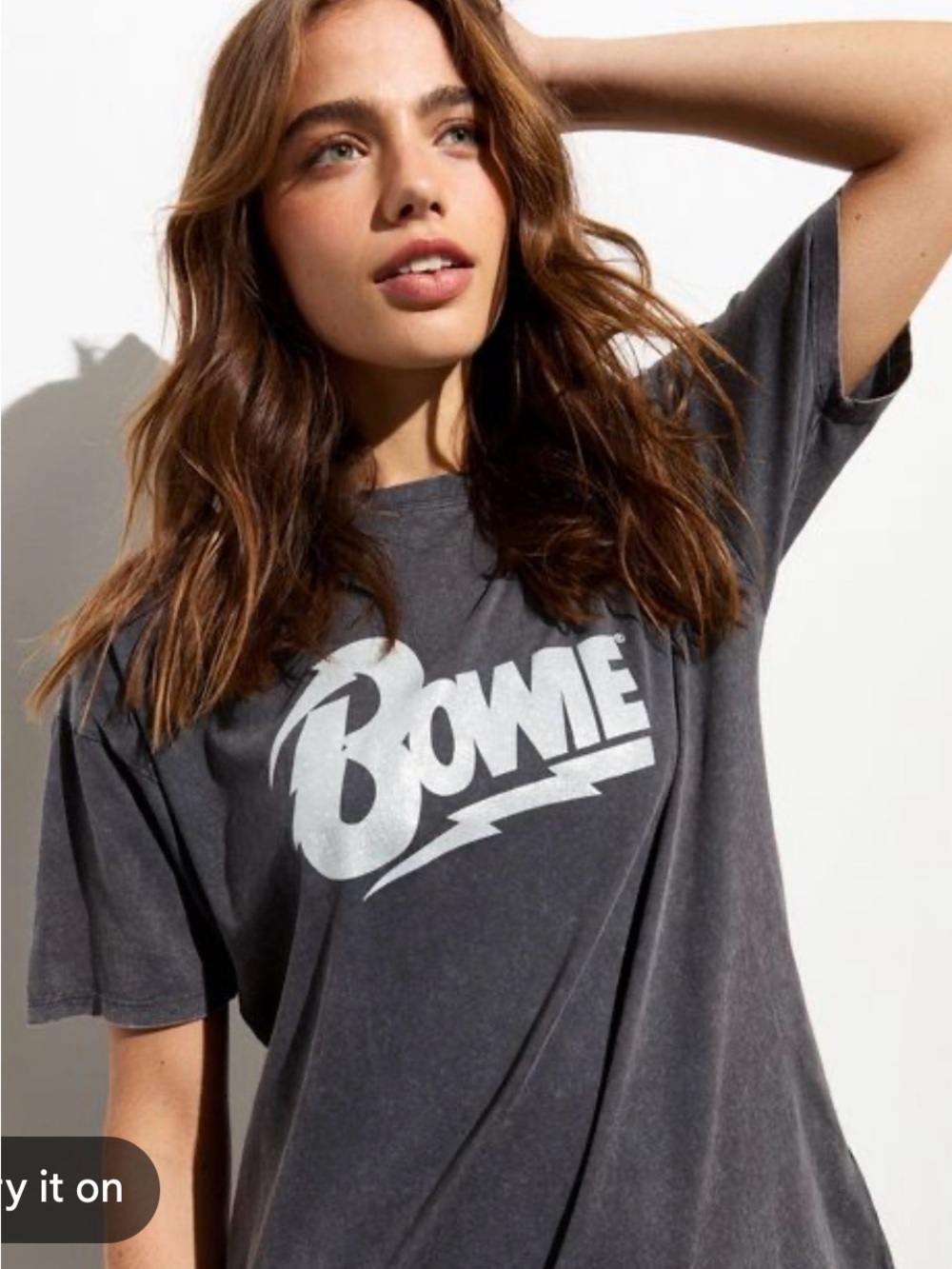 Daydreamer XS Gray Bowie T shirt rivets!